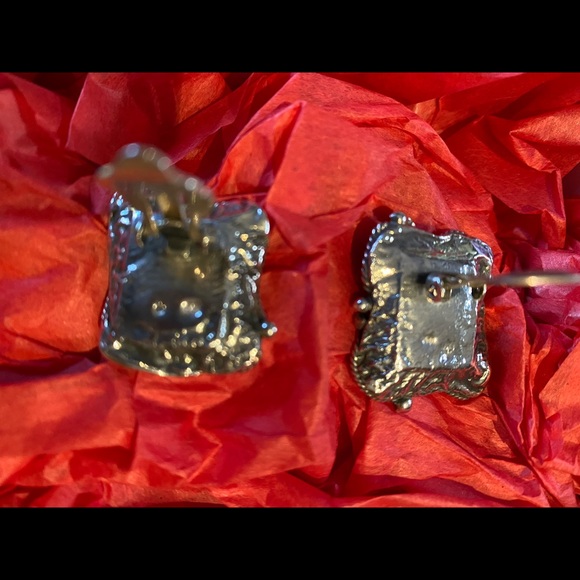 Genuine Amber and silver Clip on Earrings. - Picture 3 of 5